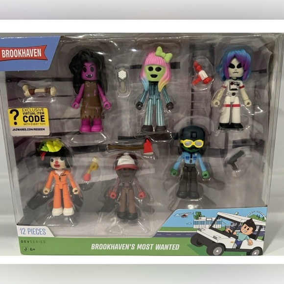 New In Box Roblox DevSeries Brookhaven’s Most Wanted 6 Figure Pack - Picture 1 of 2